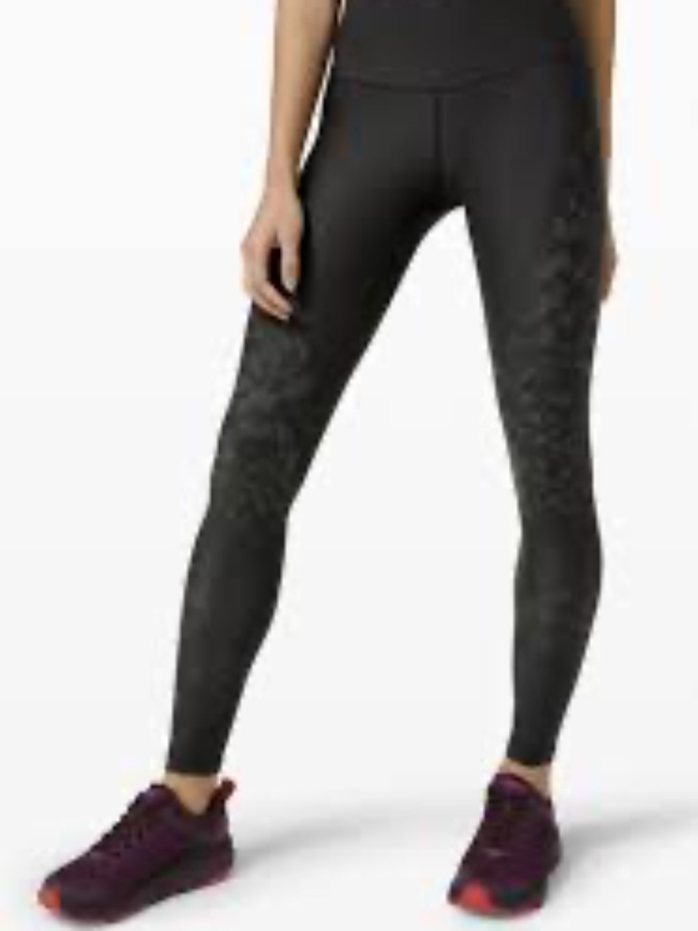 Lululemon Mapped Out High-Rise Tight 28" Camo in Black / Graphite Grey